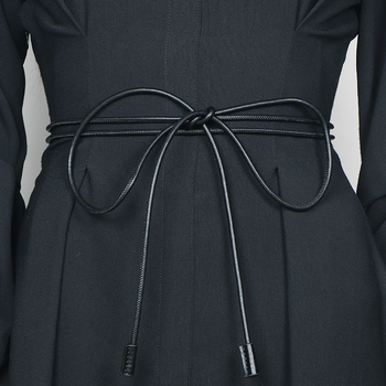 Uus naiste vöö õhuke vöökoht koos kleitmantli vöökohaga, sõlmitud pael, moodne dekoratiivne väike vöö, trendikas õhuke