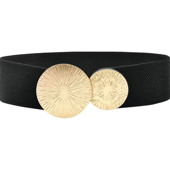 Γυναικείο διακοσμητικό παλτό με ζώνη, ευρωπαϊκού και αμερικανικού στιλ, με ελαστική μέση, σφιχτή μεταλλική στρογγυλή αγκράφα, φαρδιά στεγανοποίηση στη μέση