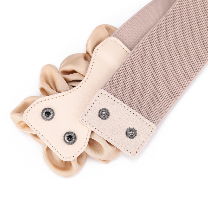 Naiste moodne lilleline dekoratiivne kleit vöökohaga seeliku vöö must universaalne lips elastne vöökate