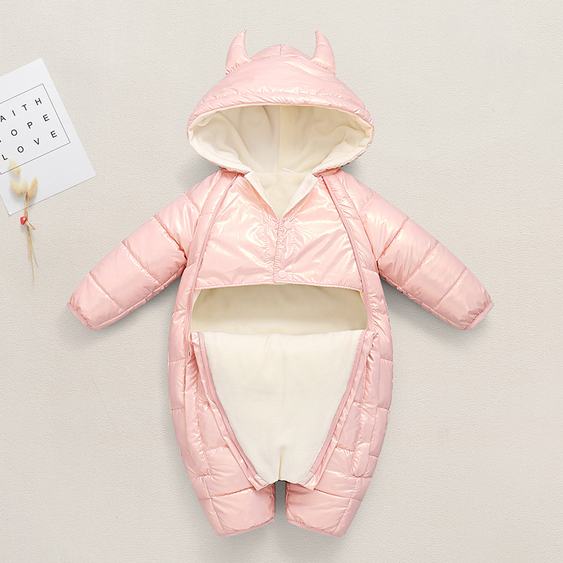 Beebi sügis-talvine kõik-ühes mantel Beebi paksendatud puuvillase polstriga mantel Väljaminevad riided, mis hoiavad riideid Vastsündinu laste Harperi ülikond