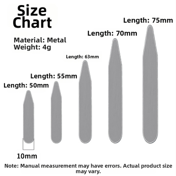 Κλιπ στερέωσης γωνίας πουκαμίσου Αξεσουάρ ρούχων Πλάκα γιακά Μεταλλική σιδερένια πλάκα Γωνία πουκαμίσου από μπαμπού Ένθετο αξεσουάρ ρούχων Στήριγμα γιακά