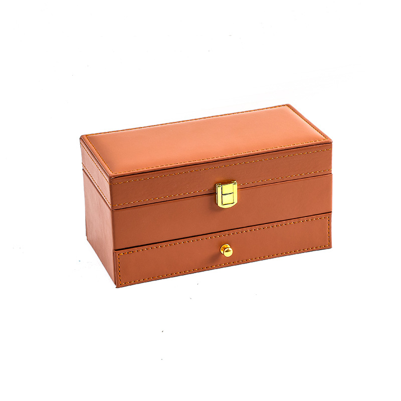 Tarpvalstybinė laikrodžių dėžutė, didmeninė prekyba anglies pluošto PU odos laikrodžių dėžute, 4 dvigubų laikrodžių papuošalų laikymo laikrodžių dėžutė