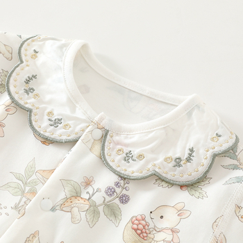 Βρεφικά Ρούχα Μακρυμάνικα Καλοκαιρινά Βρεφικά Ολόσωμα Φόρμας από Καθαρό Βαμβάκι Ρούχα Αναρρίχησης για Μωρά Χωρίς Κόκαλα Harper Ρούχα Κλιματισμού Αναπνέοντα