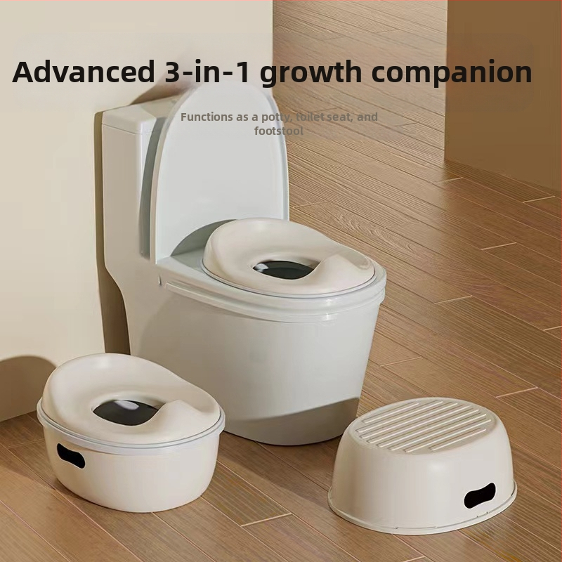 Παιδική τουαλέτα τρία σε ένα, σκαμπό μωρού για αγόρι και κορίτσι, σκάλα, λεκάνη ούρων για μωρά, παιδική τουαλέτα πολλαπλών λειτουργιών