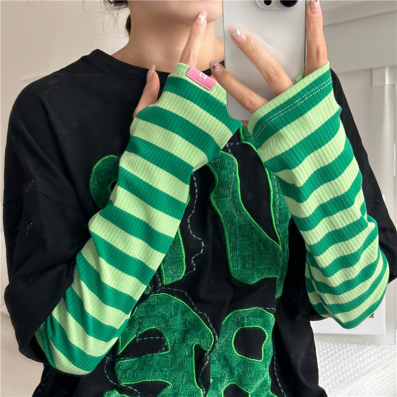 Mėlynos apsaugos nuo saulės rankovės, laisvos, vasarinės, vairavimo ir dviračių sportui skirtos, dryžuotos, nuo UV spindulių apsaugančios, dryžuotos, ledo rankovės, 2023 m., naujas stilius.