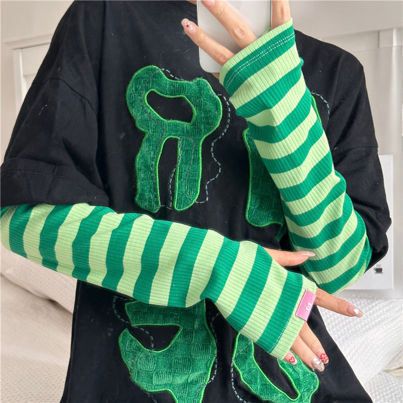 Mėlynos apsaugos nuo saulės rankovės, laisvos, vasarinės, vairavimo ir dviračių sportui skirtos, dryžuotos, nuo UV spindulių apsaugančios, dryžuotos, ledo rankovės, 2023 m., naujas stilius.