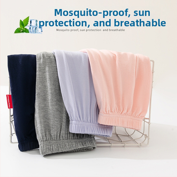 Παιδικό καλοκαιρινό αντικουνουπικό παντελόνι, ελαφρύ παντελόνι για κορίτσια, μονόχρωμο μοντάλ παντελόνι πιτζάμας για αγόρια, άνοιξη και καλοκαίρι