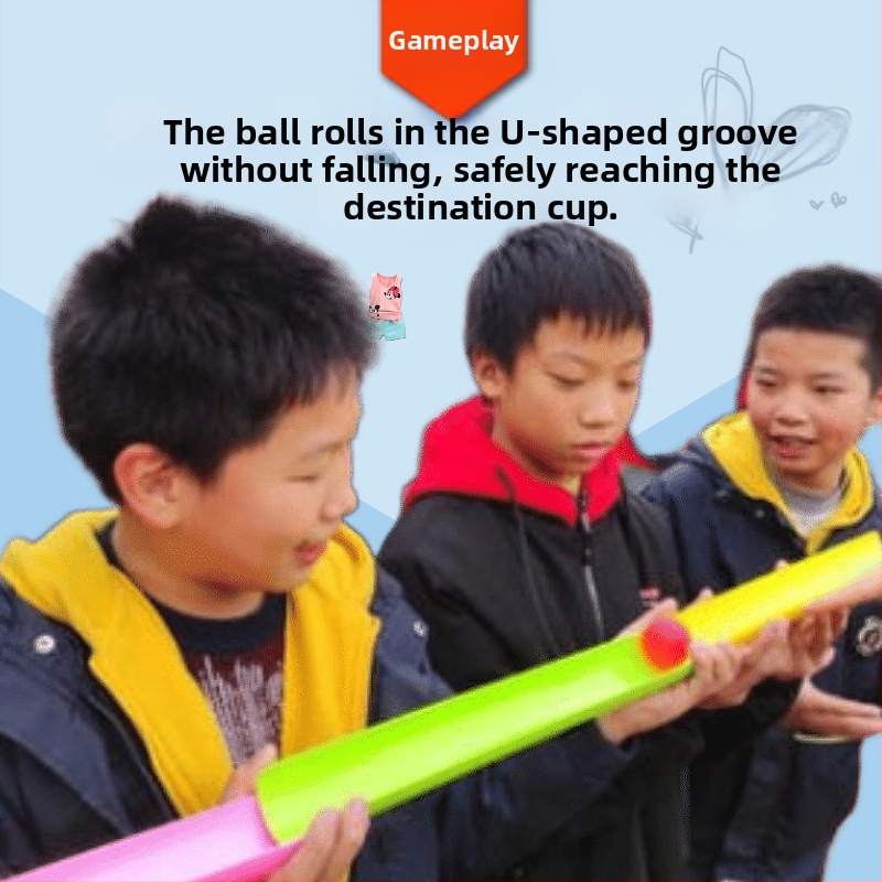 Zhuxing Wanli U-образен слот за предаване на енергия на открито, навън, насочено към група за обучение, изграждане на игри, реквизит за забавни игри, оборудване