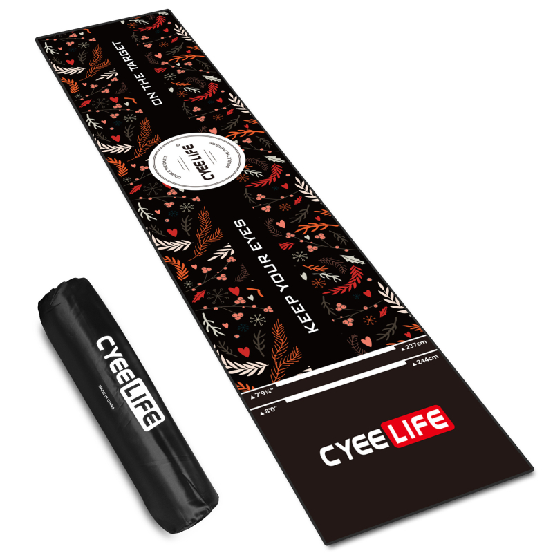 CyeeLife darts szőnyeg darts pálya puha és kemény célpont korongjáték 65 * 295cm