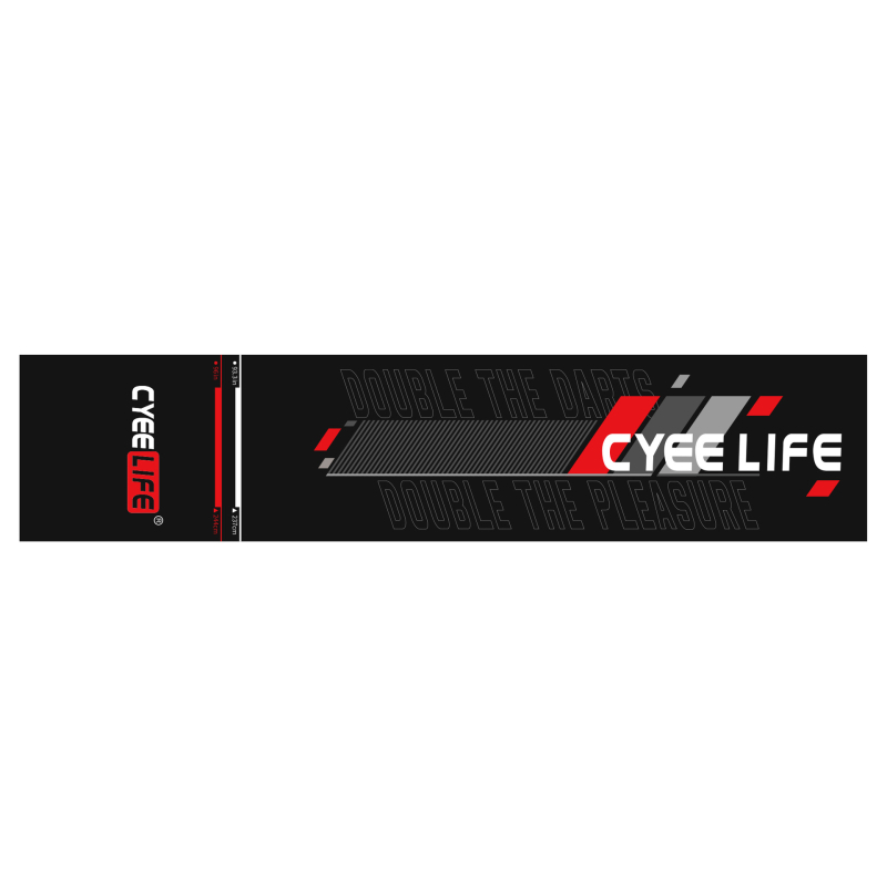 „CyeeLife“ smiginio kiliminė trasa, minkštas ir kietas taikinių žaidimas su disko formos kamuoliuku, 65 * 295 cm