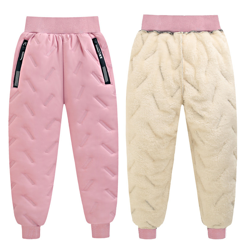 Laste puuvillased püksid fliisvoodriga, paksendatud poiste soojad püksid, laste püksid, sügis- ja talvepuuvillased püksid, beebipüksid