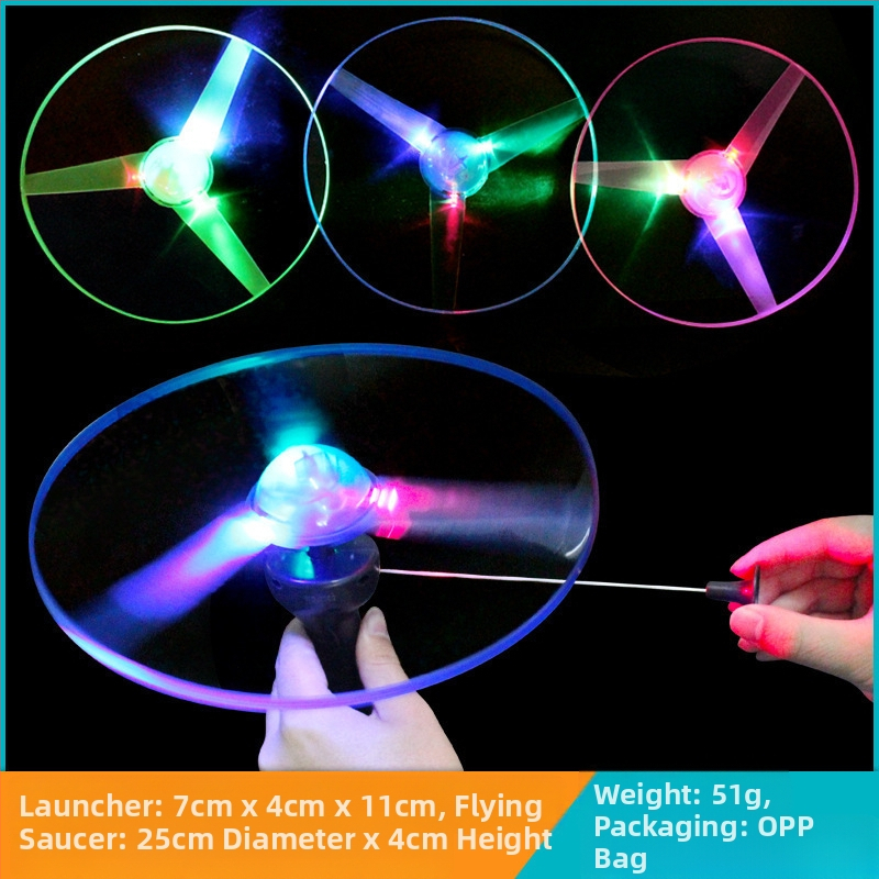 Vaikams skirta šviečianti virvė, skirta NSO naktiniam turgui, žaislų tiekimas lauko kvadratinei blykstei, skraidančiam dangumi, traukimo virvei, frisbis