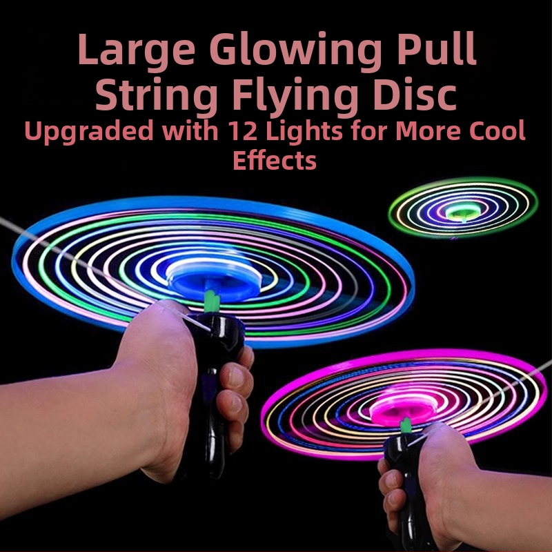 Vaikams skirta šviečianti virvė, skirta NSO naktiniam turgui, žaislų tiekimas lauko kvadratinei blykstei, skraidančiam dangumi, traukimo virvei, frisbis