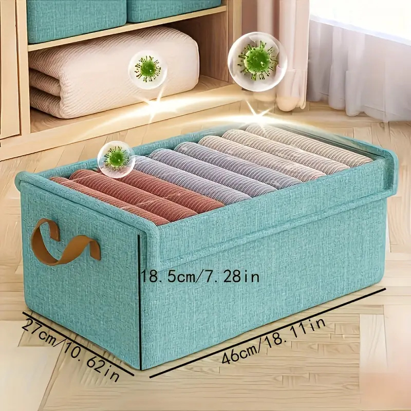 Katioonne hoiukast kaanega, terasraamiga hoiukast, kokkupandav riidekapp, kaasaskantav riidest riiete hoiukorv