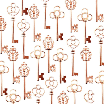 Εργοστάσιο ρετρό 3 από κάθε 10 μικτά πλήκτρα DIY δημιουργικό μενταγιόν σημειωματάριου από κράμα ψευδαργύρου από χάλκινο κράμα ψευδαργύρου χονδρικής