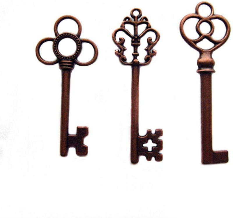 Tehase retro 3 iga 10 segatud klahvi DIY loominguline tsingisulamist pronksist märkmiku ripats hulgimüük