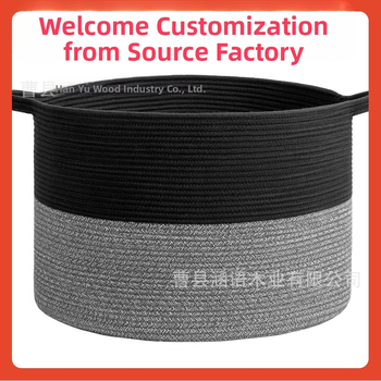 ☾ Καλάθι από βαμβακερό νήμα, απλό, καλάθι αποθήκευσης, οικιακά είδη, μεγάλης χωρητικότητας, καλάθι αποθήκευσης βρώμικων ρούχων, καλάθι αποθήκευσης παιχνιδιών