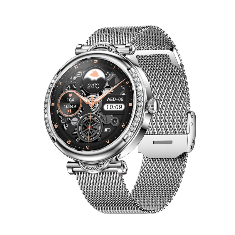 Novi CF32 pametni sat za žene 1,27-inčni Bluetooth poziv fiziološki ciklus povezivanje jednim klikom