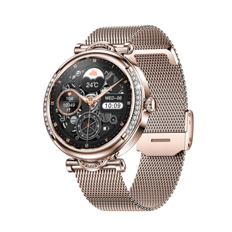 Novi CF32 pametni sat za žene 1,27-inčni Bluetooth poziv fiziološki ciklus povezivanje jednim klikom