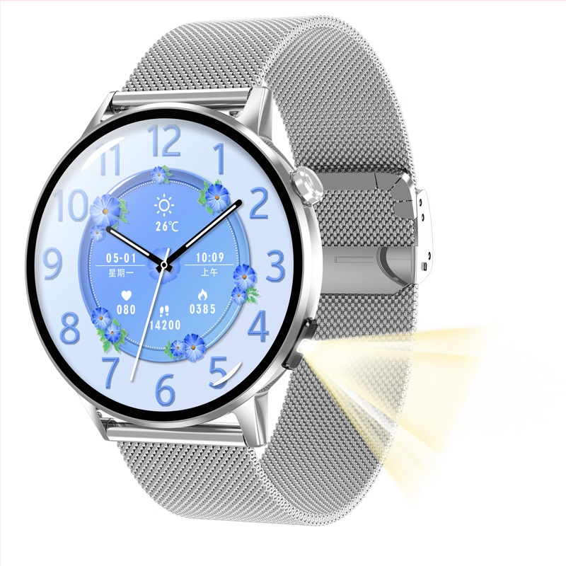 Cezhraničné nové módne dámske inteligentné hodinky G34 s meraním srdcovej frekvencie, krvného tlaku, kyslíka v krvi, Bluetooth volania, multifunkčný model