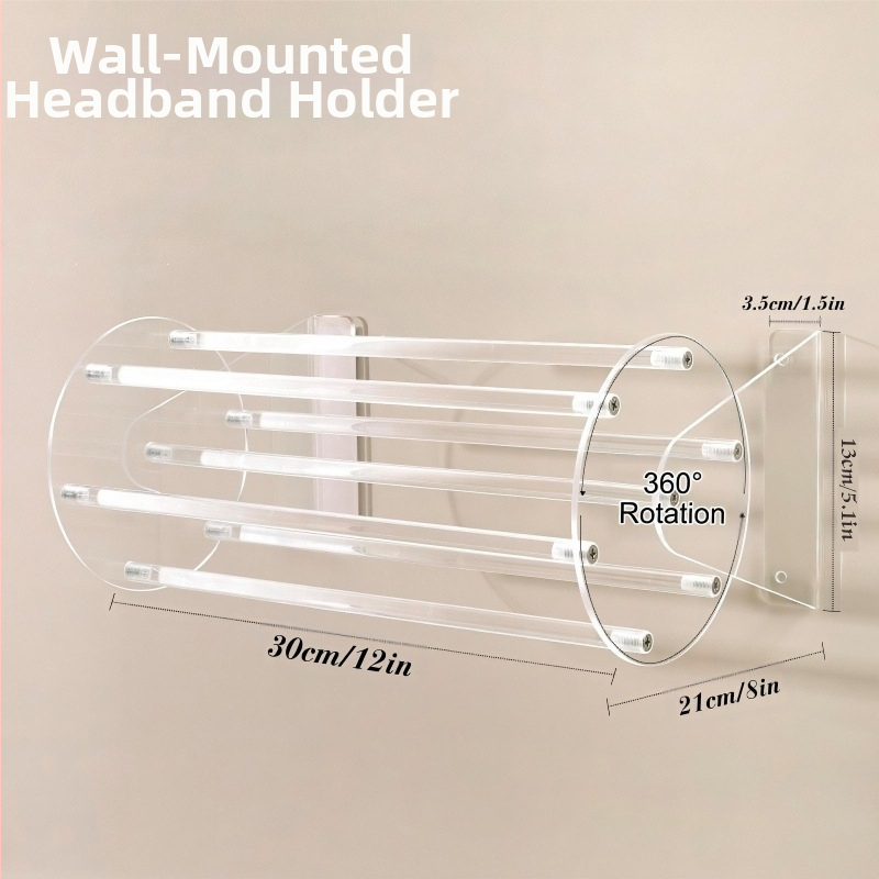 Piiriülene peapaelte vitriin Läbipaistev peakate Juuksenõeltega pearätt Juuksepaelte hoiustusriiul Akrüülpulgast juuksepaelte riiul