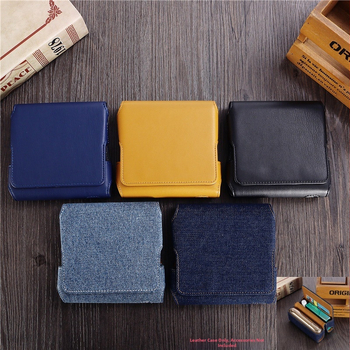 Piemērots Iqo Iluma/3.0Duo digitālajam aizsargvāciņam, džinsa raksta ādas aksesuāriem, pārnēsājamai, atveramai kosmētikas somiņai