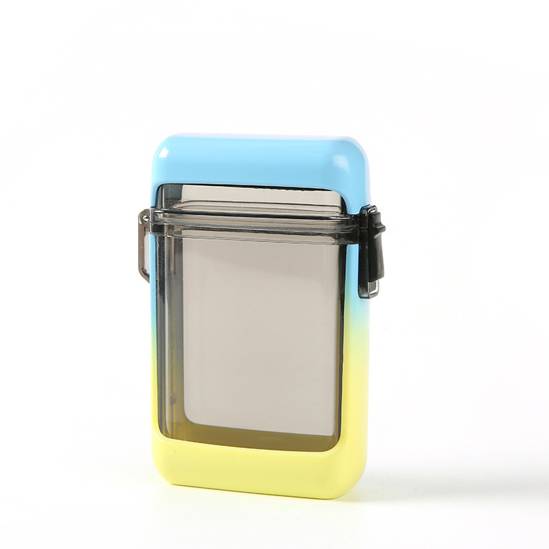 Isikupärastatud kaelapaelaga läbipaistev plastist sigaretiümbriste komplekt 20 pakki paksendatud suletud veekindel niiskuskindel välistingimustes kasutatav sigaretiümbris