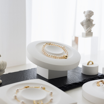 Γύψινο βραχιόλι με κορδόνι, πλάκα επίδειξης, κάθετη κλίση, ράφι επίδειξης κοσμημάτων, διακοσμητικά δίσκου με χάντρες για βραχιόλια