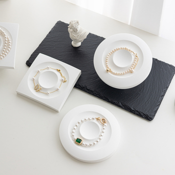 Γύψινο βραχιόλι με κορδόνι, πλάκα επίδειξης, κάθετη κλίση, ράφι επίδειξης κοσμημάτων, διακοσμητικά δίσκου με χάντρες για βραχιόλια