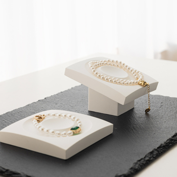 Γύψινο βραχιόλι με κορδόνι, πλάκα επίδειξης, κάθετη κλίση, ράφι επίδειξης κοσμημάτων, διακοσμητικά δίσκου με χάντρες για βραχιόλια