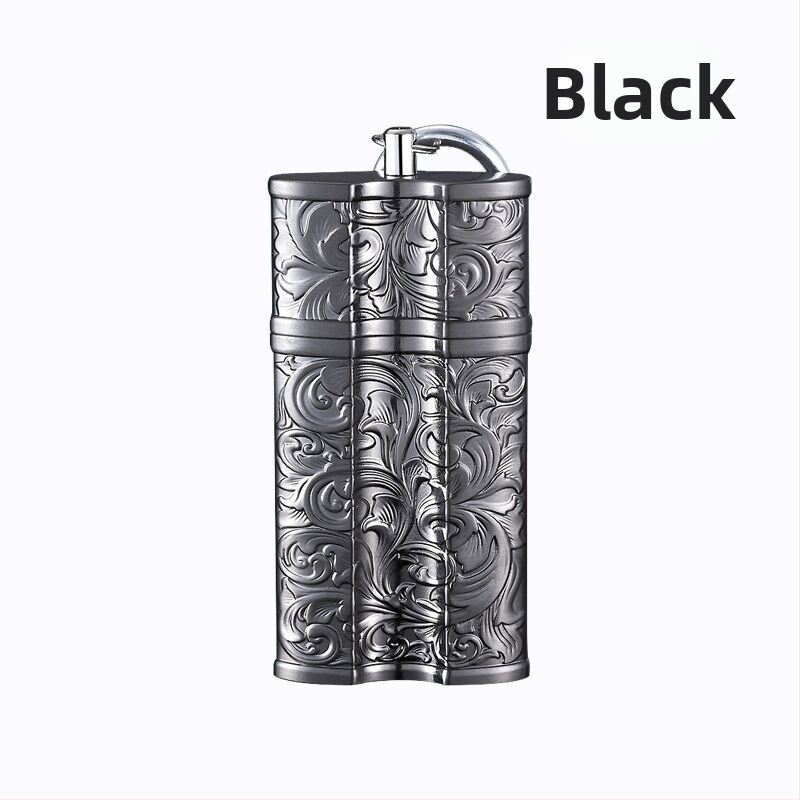 Pārrobežu radoša pārnēsājama pelnutrauka ar metāla sprādzi, pārnēsājama automašīnas āra pelnutrauka glabāšanai āra cigāru pelnutrauks
