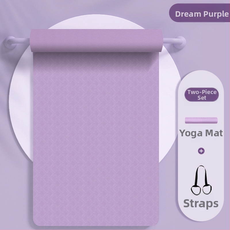 Joogamatt naistele, lööke neelav, helikindel, vaikne, libisemiskindel põrandamatt, kodune paksenemine, professionaalne spordijooga fitness