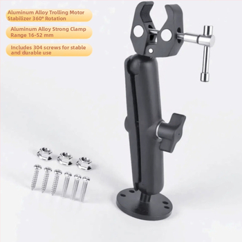 Pārrobežu 1 collas lodveida galvas jūras fiksēts velcēšanas motora stabilizators ātrlaivas propellers urbšanas kronšteins kamera