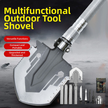 Χονδρικό φτυάρι μηχανικού πολυλειτουργικό φτυάρι εξωτερικού χώρου κάμπινγκ τοποθετημένο σε όχημα φορητό πτυσσόμενο φτυάρι αυτοάμυνας ψαρέματος χαλύβδινο φτυάρι τσάπα