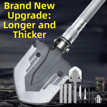 Χονδρικό φτυάρι μηχανικού πολυλειτουργικό φτυάρι εξωτερικού χώρου κάμπινγκ τοποθετημένο σε όχημα φορητό πτυσσόμενο φτυάρι αυτοάμυνας ψαρέματος χαλύβδινο φτυάρι τσάπα