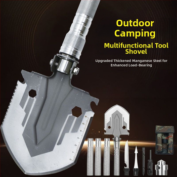 Χονδρικό φτυάρι μηχανικού πολυλειτουργικό φτυάρι εξωτερικού χώρου κάμπινγκ τοποθετημένο σε όχημα φορητό πτυσσόμενο φτυάρι αυτοάμυνας ψαρέματος χαλύβδινο φτυάρι τσάπα