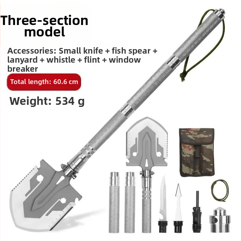 Χονδρικό φτυάρι μηχανικού πολυλειτουργικό φτυάρι εξωτερικού χώρου κάμπινγκ τοποθετημένο σε όχημα φορητό πτυσσόμενο φτυάρι αυτοάμυνας ψαρέματος χαλύβδινο φτυάρι τσάπα