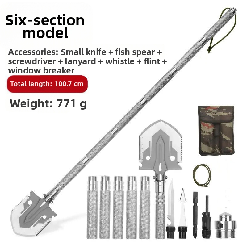 Χονδρικό φτυάρι μηχανικού πολυλειτουργικό φτυάρι εξωτερικού χώρου κάμπινγκ τοποθετημένο σε όχημα φορητό πτυσσόμενο φτυάρι αυτοάμυνας ψαρέματος χαλύβδινο φτυάρι τσάπα