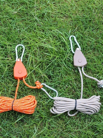 Välistingimustes kasutatav rihmaratta regulaator, telgihoidja, metallist tõsterihmaratas, peegeldav tuuleköis, julge varikatuse vihmavarjuköis 4mm