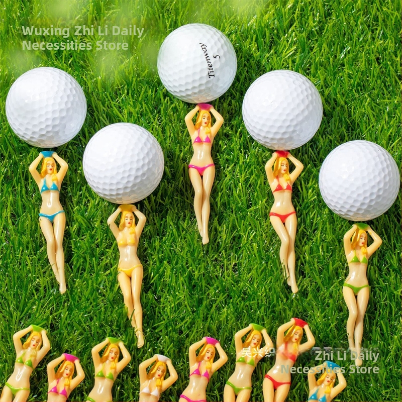 Голф тейк за красота, шипове за топки, шест цвята, налични, калъп за бикини, държач за топки, пластмасови аксесоари за тейк за голф