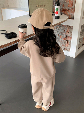 Κορίτσια Άνοιξη Κοστούμι 2025 Νέο Στυλ Ανοιξιάτικα Ρούχα Παιδικά Casual Πουλόβερ Κορίτσια Άνοιξη και Φθινόπωρο Αθλητικό Σετ Δύο Τεμαχίων