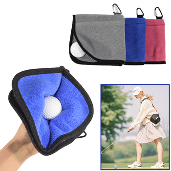 Πετσέτα καθαρισμού γκολφ διπλής στρώσης πετσέτα καθαρισμού μπαστούνι εξωτερικού χώρου με γάντζο διασυνοριακό ζεστό πώληση