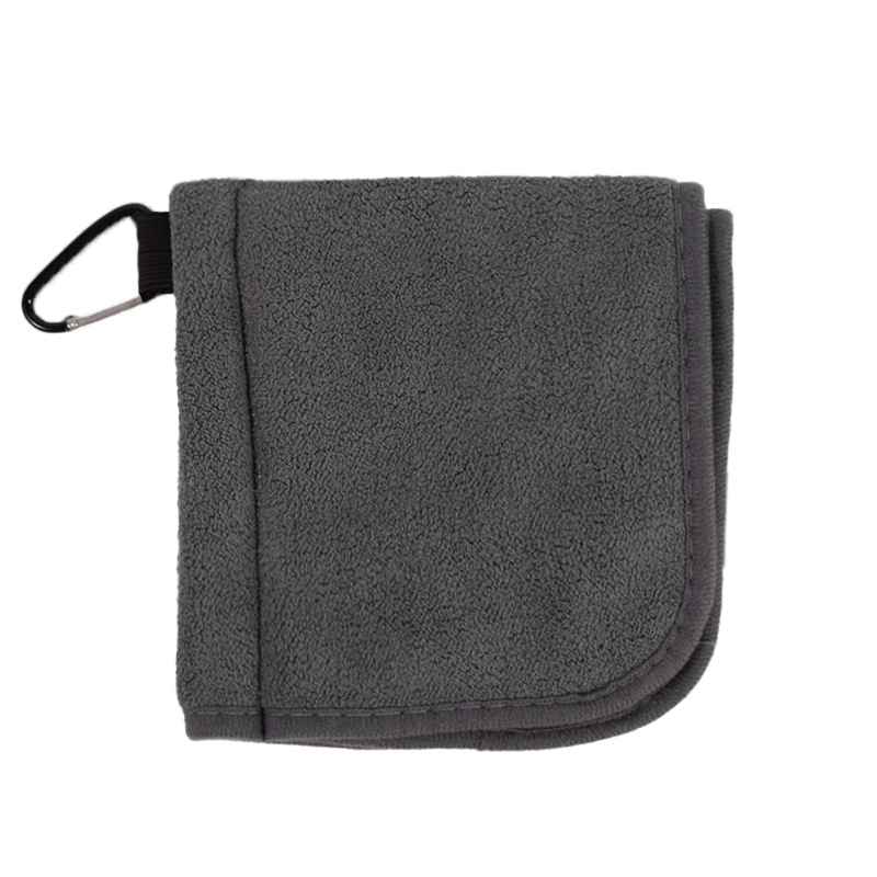 Golfipuhastusrätik kahekihiline pallirätik klubipuhastusriidest rätik konksuga, piiriülene, kuum müük