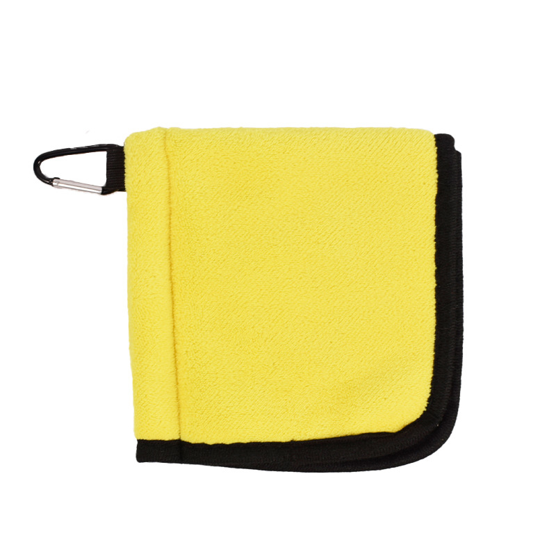 Golfipuhastusrätik kahekihiline pallirätik klubipuhastusriidest rätik konksuga, piiriülene, kuum müük