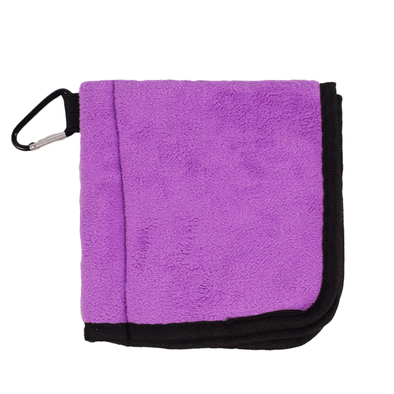 Golfipuhastusrätik kahekihiline pallirätik klubipuhastusriidest rätik konksuga, piiriülene, kuum müük