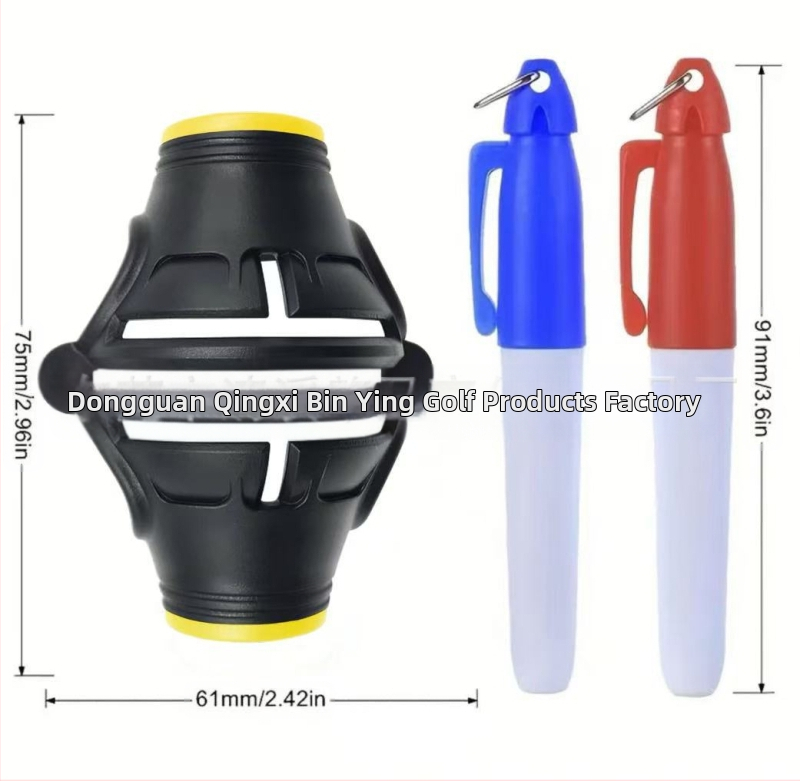 Golfipalli joonemarker 360° pööratav palli värvimise seade, joone joonistamise pliiats, võistluspalli värvimise palli märgistamine, putteri sihtimine