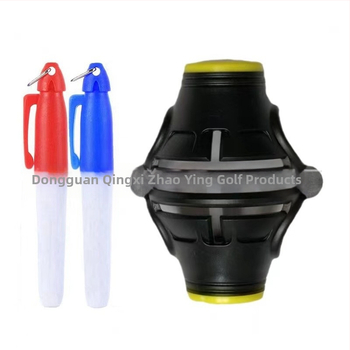 Δείκτης Γραμμής Μπάλας Γκολφ 360° Περιστρεφόμενη Συσκευή Ζωγραφικής Μπάλας, Στυλό Σχεδίασης Γραμμών, Ζωγραφική Μπάλας Αγώνα, Σήμανση Μπάλας, Στόχευση Putter