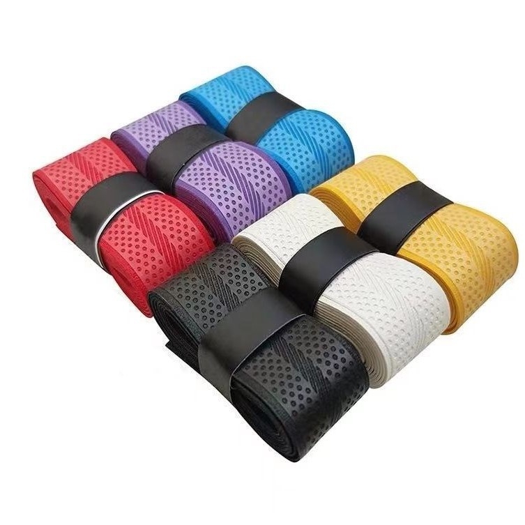 Golfi käepidemerihm, PU-mustriga käsitsi liimitav libisemiskindel kulumiskindel löögikindel higi imav vöö, golfikepi kerimisrihma lisatarvikud