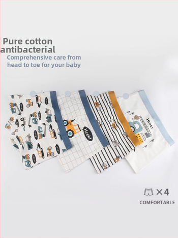 Vaikiški apatiniai berniukams be segtukų, medvilniniai bokseriai kūdikiams, dideliems berniukams, bokseriai urmu