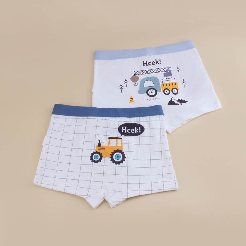 Vaikiški apatiniai berniukams be segtukų, medvilniniai bokseriai kūdikiams, dideliems berniukams, bokseriai urmu